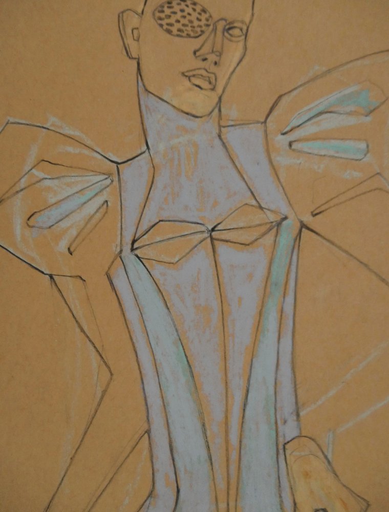 Avantgarde-modefigur av Doris Schmitz