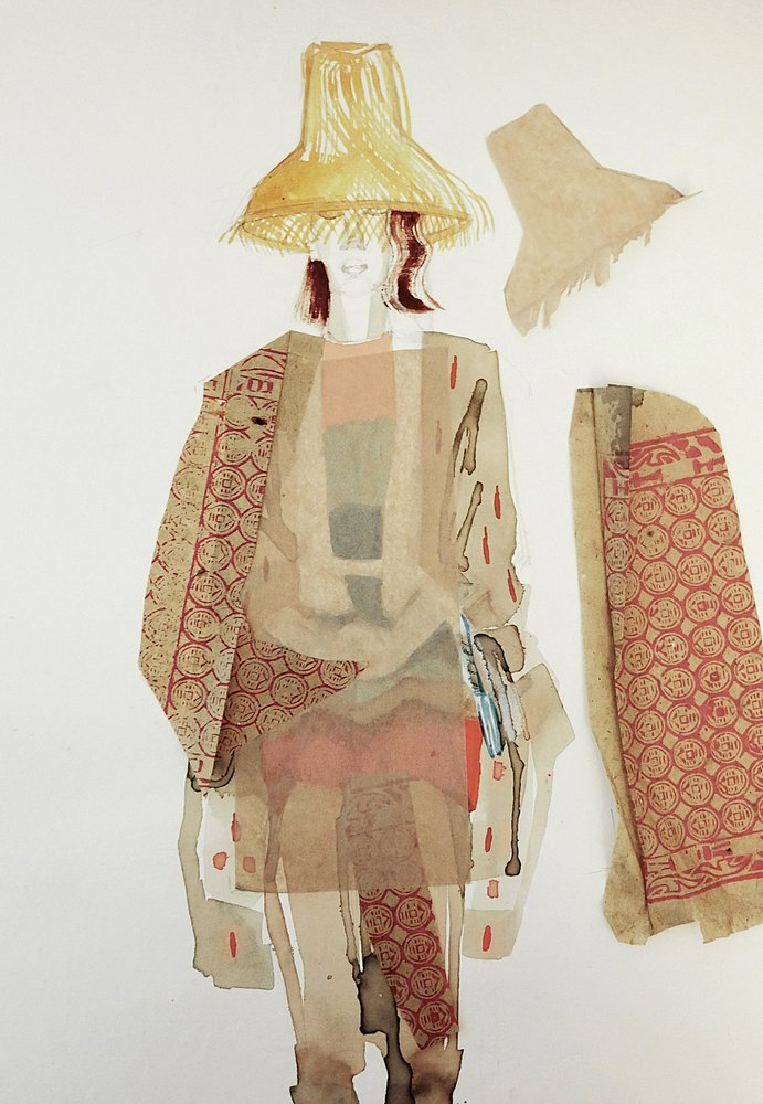 Bohemisk modeillustration av Doris Schmitz