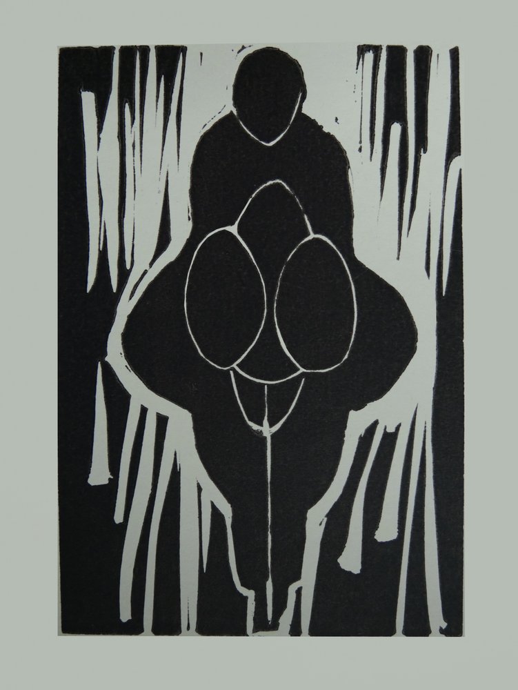 Fet, abstrakt figur av Doris Schmitz