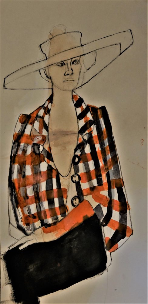 En elegant look med rutig jacka av Doris Schmitz