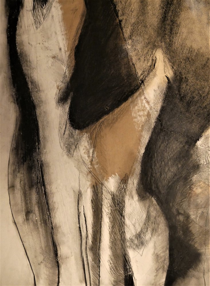 Elegant abstrakt nakenbild av Doris Schmitz