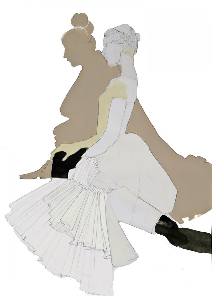 Elegant dansarsilhuett av Doris Schmitz