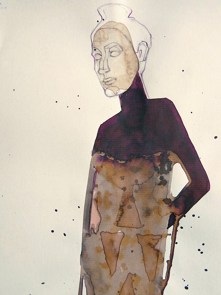 Elegant modefigur av Doris Schmitz