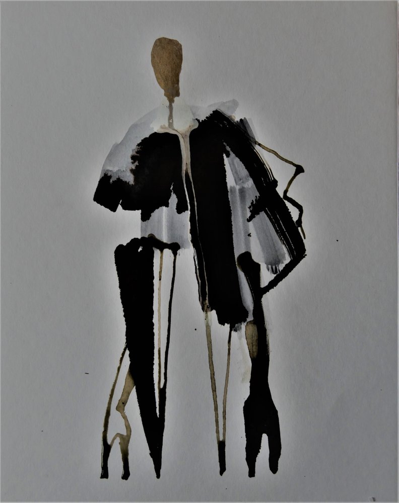Elegant modefigur av Doris Schmitz