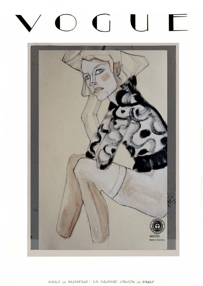 Elegant modeillustration av Doris Schmitz