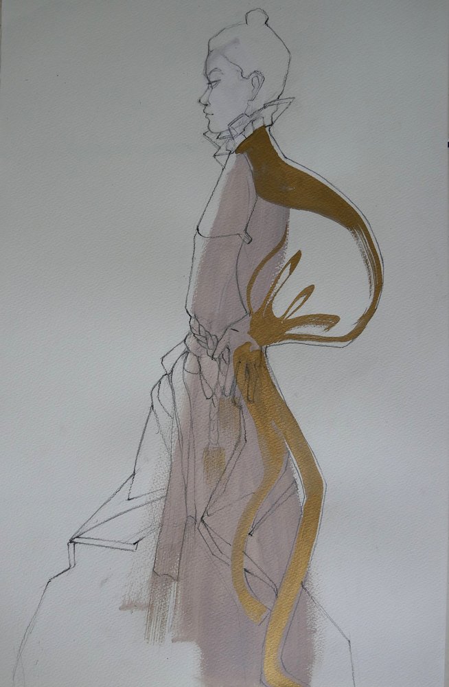 Elegant gyllene mode av Doris Schmitz