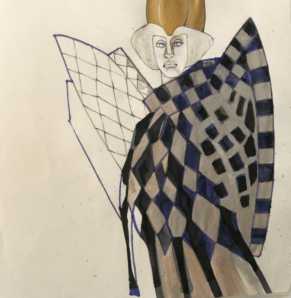 Harlequin Regal-porträtt av Doris Schmitz
