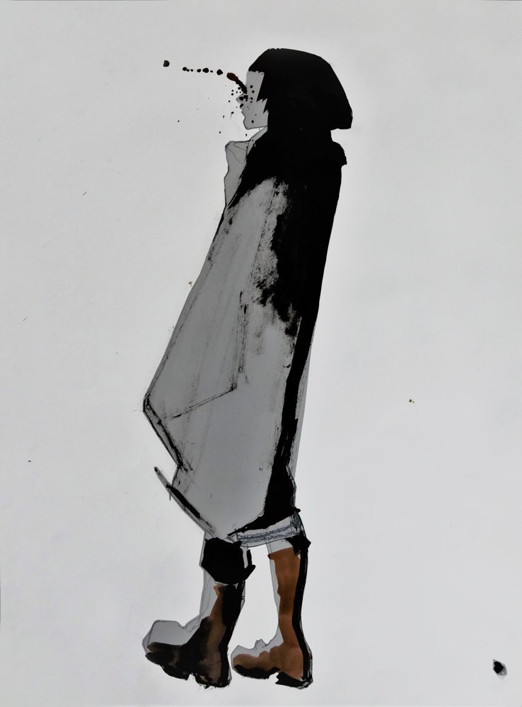 Figur med bläcksprut av Doris Schmitz
