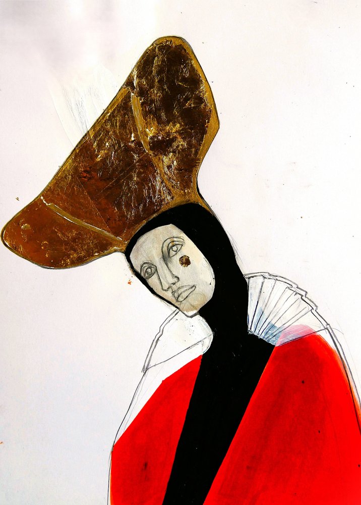 Den mystiska figuren med den gyllene hatten av Doris Schmitz