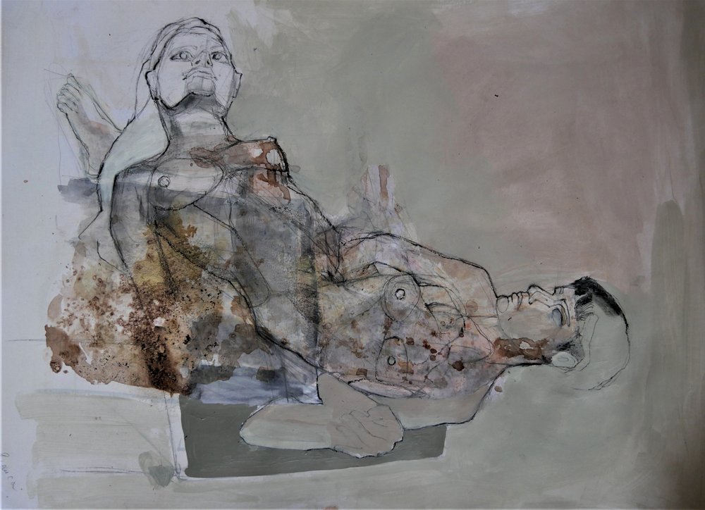 Liggande figurer av Doris Schmitz