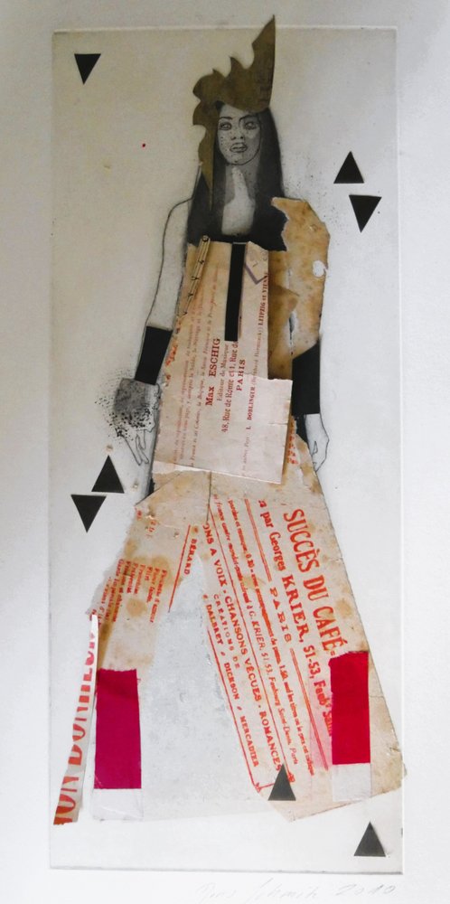 Collage med vintage-mode av Doris Schmitz