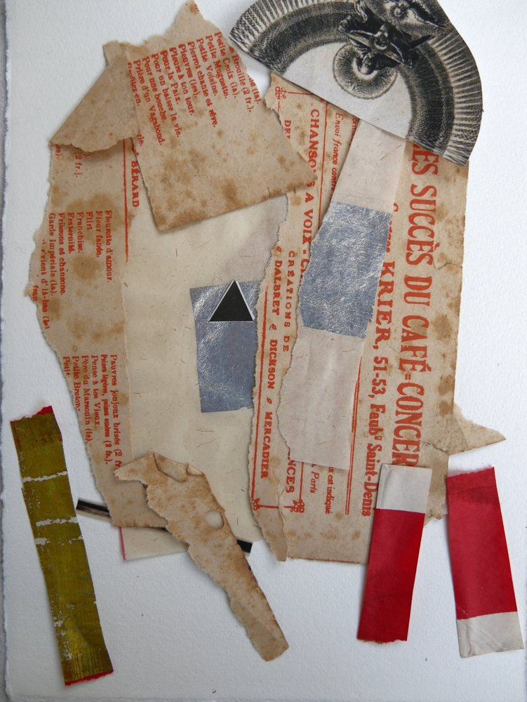 Collage av gammalt papper av Doris Schmitz