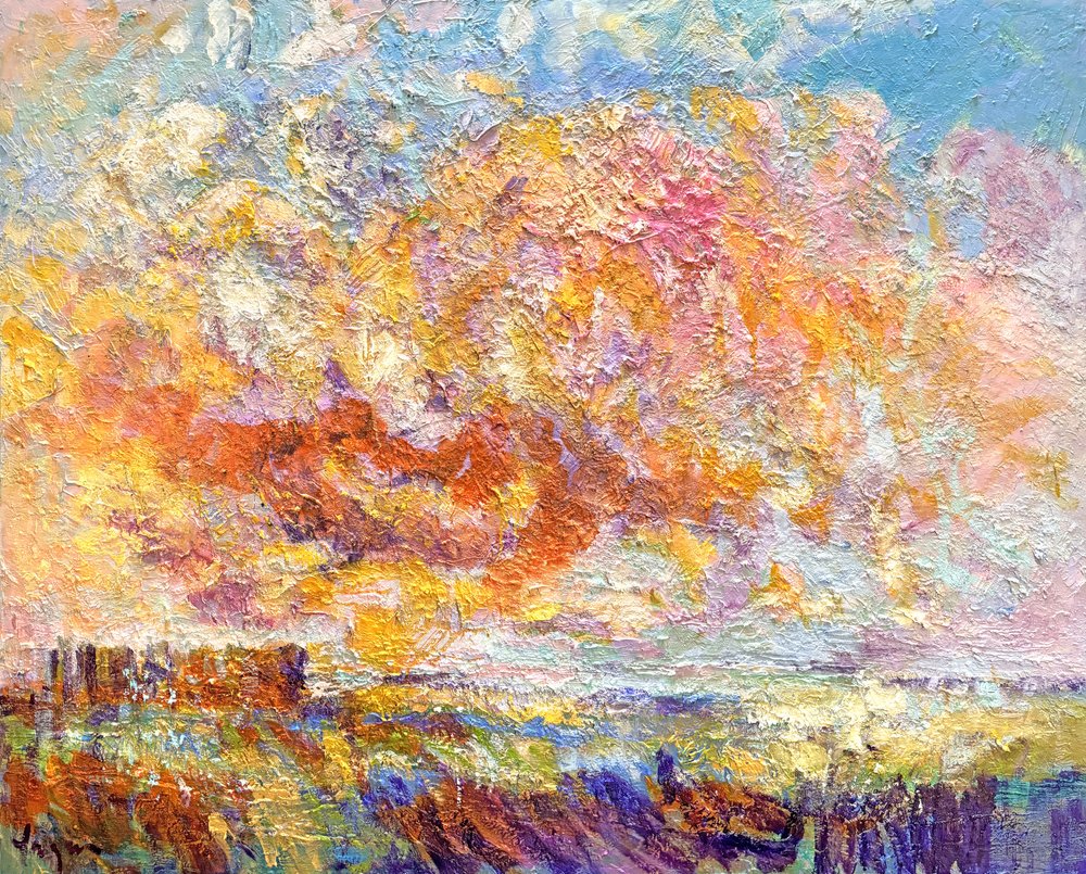 Fiery Sunset Field av Dorothy Fagan