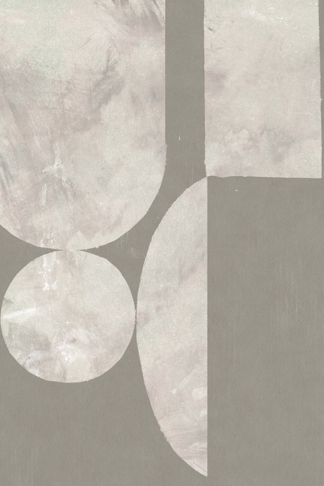 Dämpad geometrisk abstrakt konst av Edward Selkirk