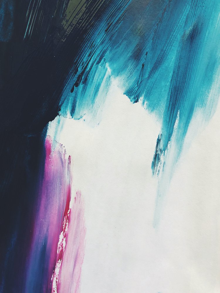 Abstrakt blå rörelse av Ejaaz Haniff