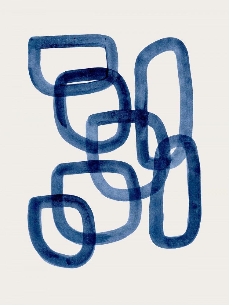 Indigo – flytande former av Ejaaz Haniff