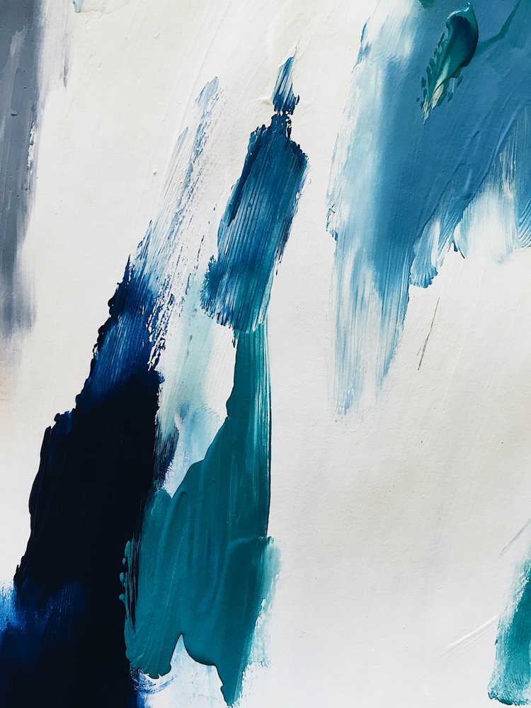 Ocean Blue – abstrakt av Ejaaz Haniff