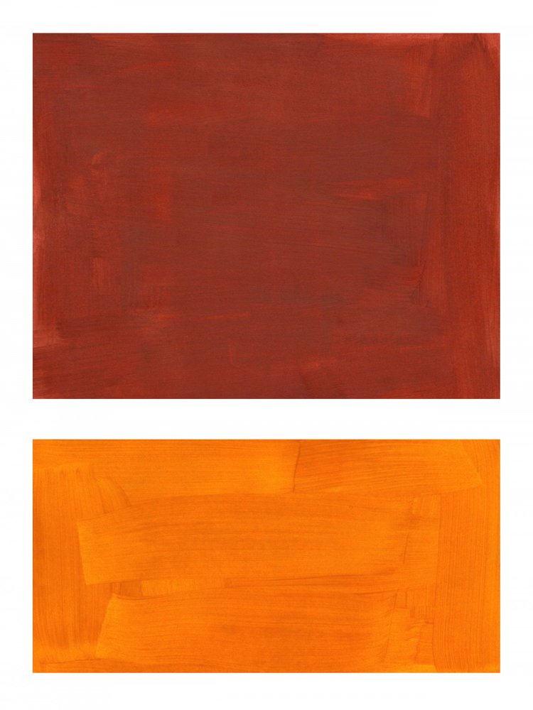 Röd-orange abstrakt textur av Ejaaz Haniff