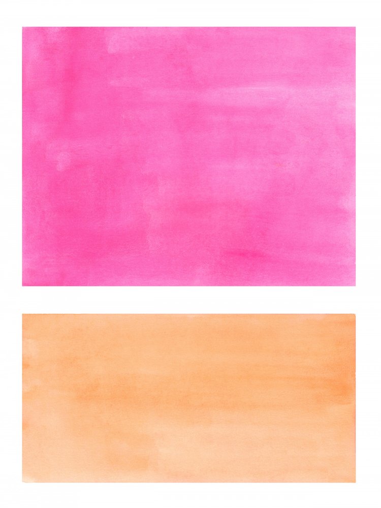 Ljusa rosa-orangea block av Ejaaz Haniff