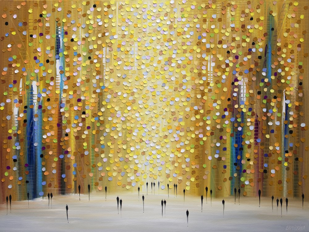 Golden City Path av Ekaterina Ermilkina