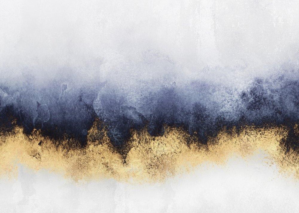 Indigo Gold Shimmer av Elisabeth Fredriksson