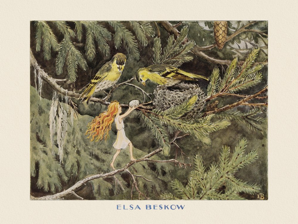 Solägget Fåglarna av Elsa Beskow