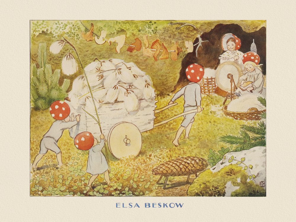 Tomtebobarnen Mushroom Kids Cotton av Elsa Beskow