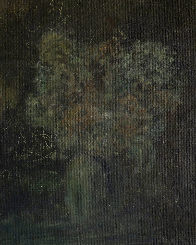 Mörkt blomsterstilleben av Emily Tingey