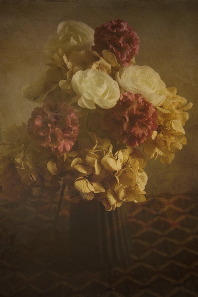 Vintage-blomsterbukett av Enrico Sottocorna