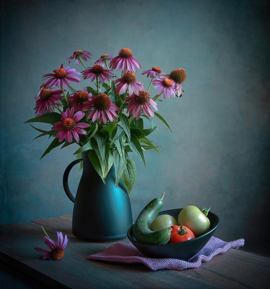 Echinacea och skörd av Fangping Zhou