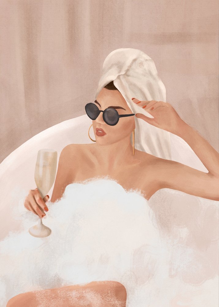 Elegant bubbelbad av Flow Line