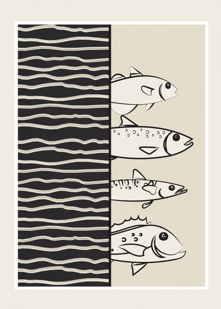 Bild på simmande fisk av Flow Line