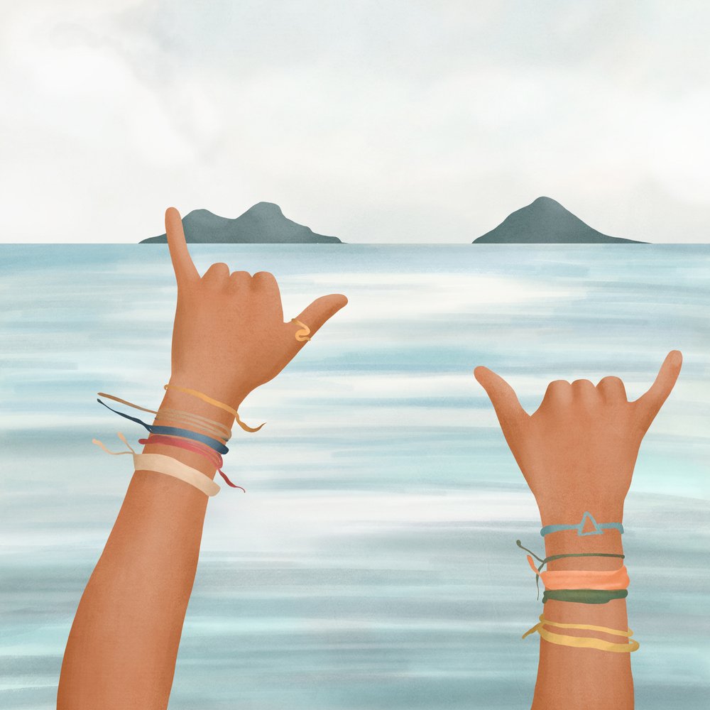 Shaka Hands Tropiska havet av Flow Line