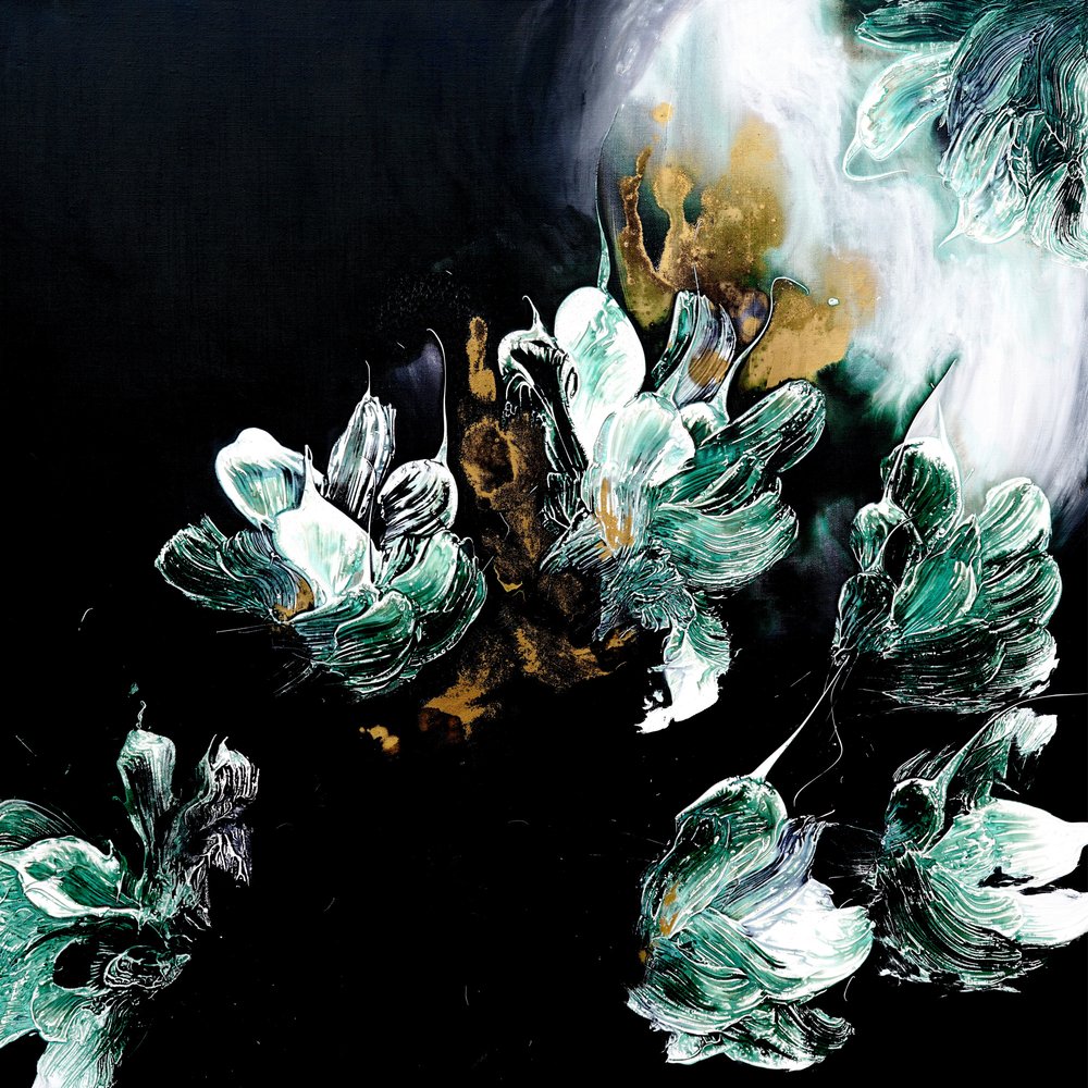 Eleganta guldblommor av Françoise Wattré