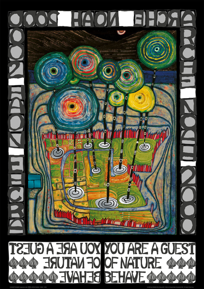 Noaks ark 2000 (Du är naturens gäst) av Friedensreich Hundertwasser