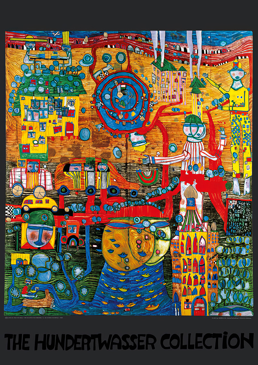Faxbilden efter 30 dagar av Friedensreich Hundertwasser