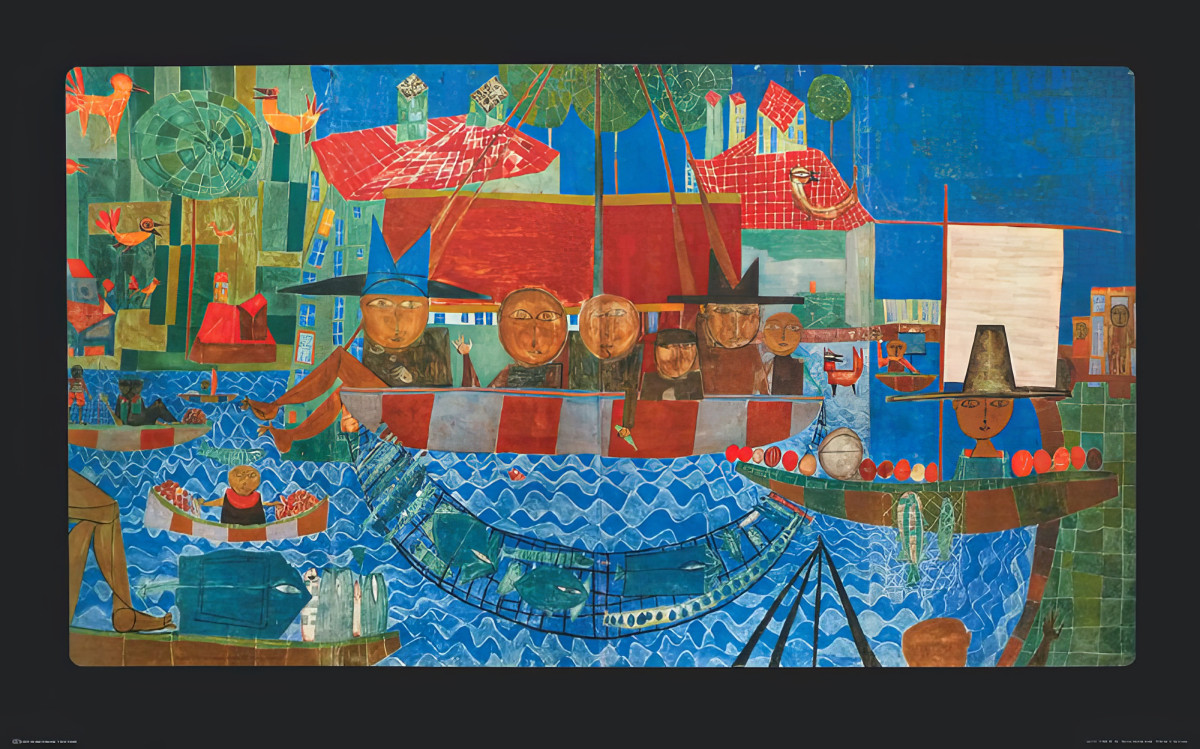 Det underbara fisket av Friedensreich Hundertwasser