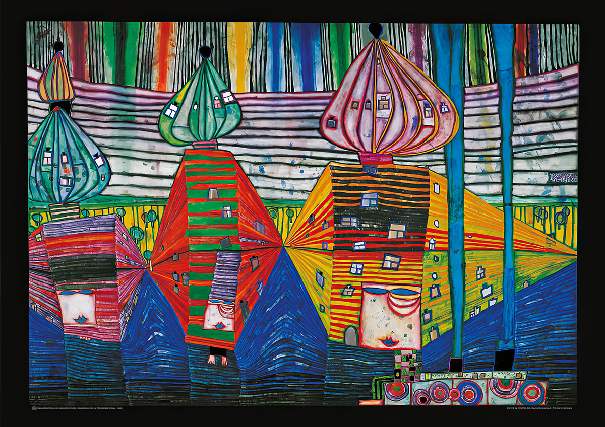 Framväxandet av den tredje huden av Friedensreich Hundertwasser