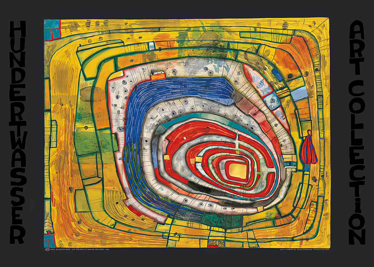 Ö i Gula havet – på vägen går man aldrig vilse av Friedensreich Hundertwasser