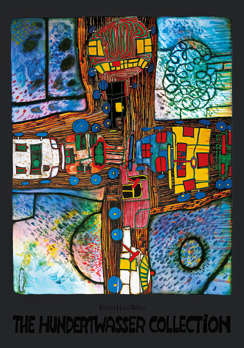 Vägkorsning av Friedensreich Hundertwasser
