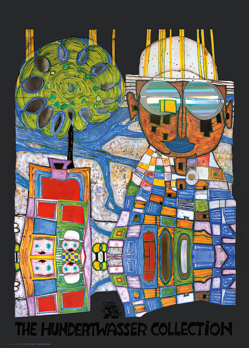 tropisk kinesiska av Friedensreich Hundertwasser