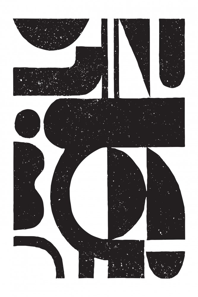 Abstrakta texturerade former av Fun Qui