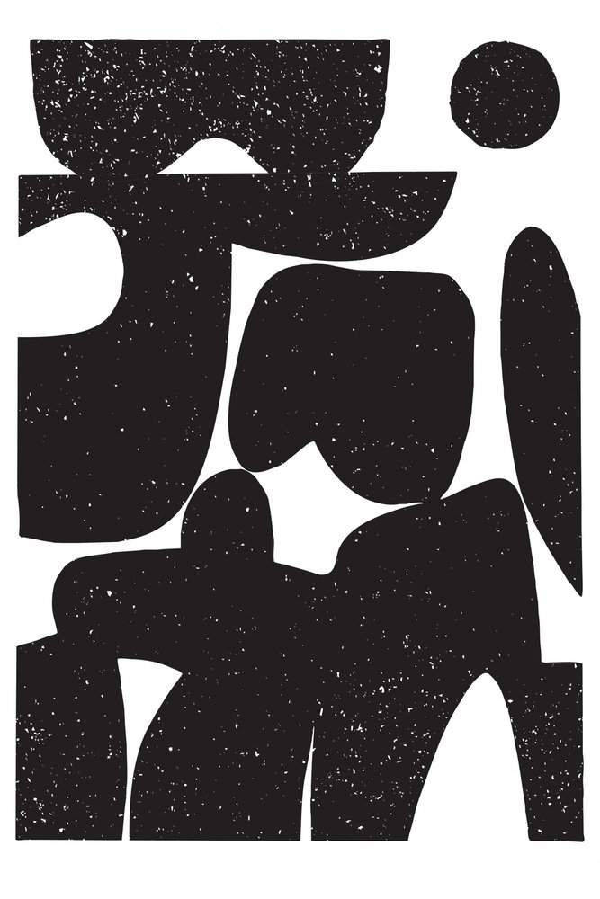 Moderna abstrakta figurer av Fun Qui