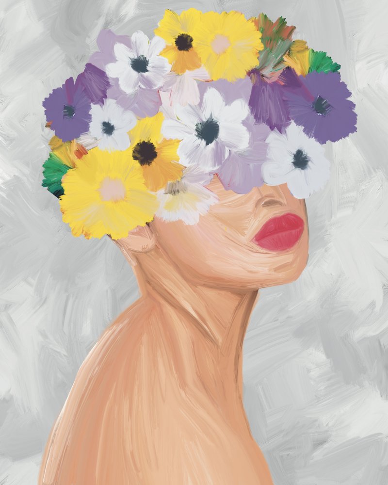 Färgglad blomkrans av GIovanna Gil Alves