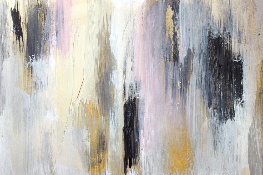 Blush Gold – Vertikal abstrakt av Gemma Bardot