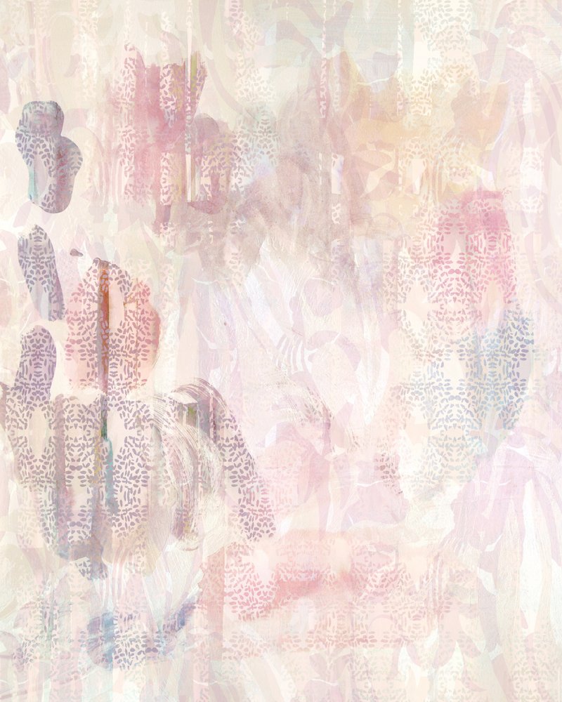 Mildt blommigt abstrakt av Gemma Bardot