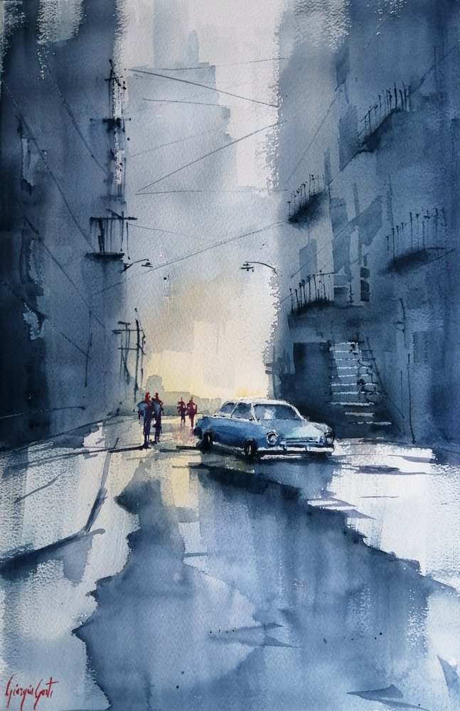 Classic Car City – Regn av Giorgio Gosti