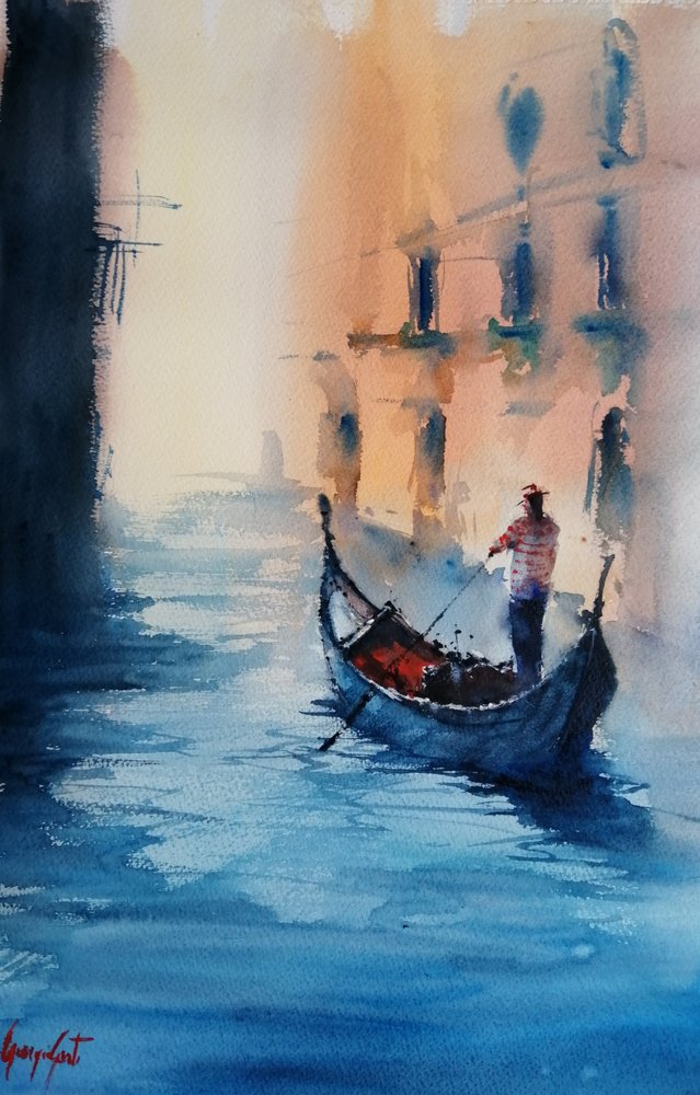 Guldgondolen i Venedig av Giorgio Gosti