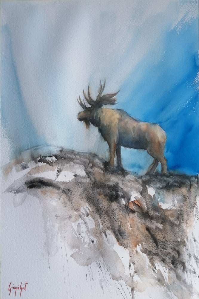 Det majestätiska Moose Mountain av Giorgio Gosti