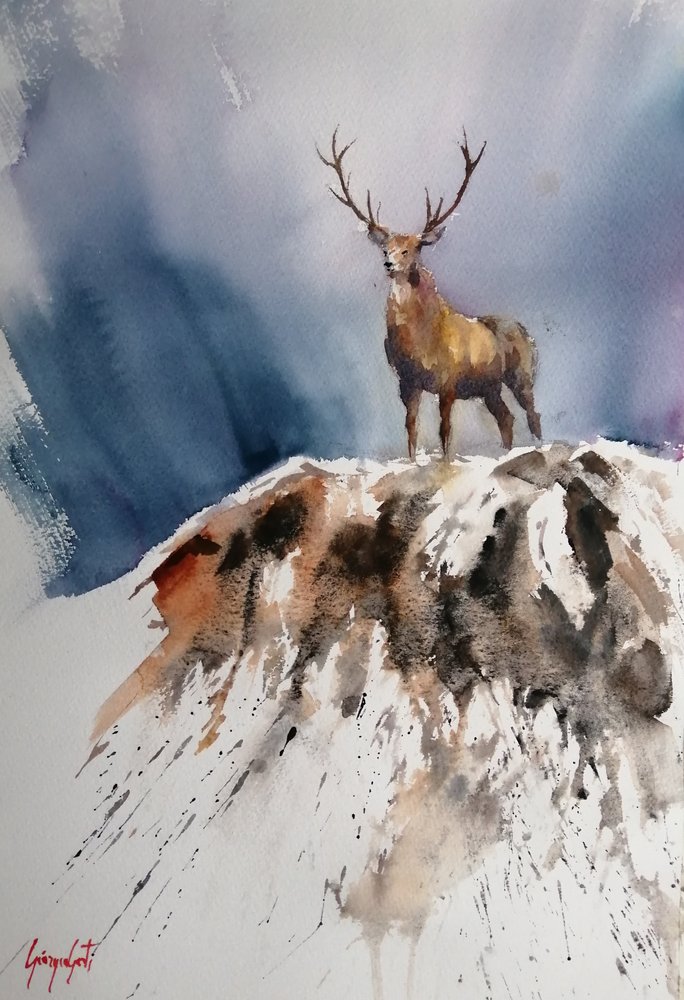 Den majestätiska bergshjorten av Giorgio Gosti